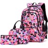 Geometric Printed 3pc School Bag Set