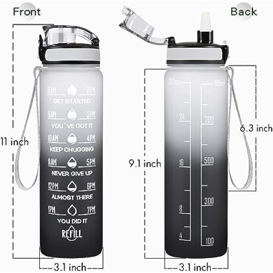 Gradients Fitness Sport Water Bottle (32oz)