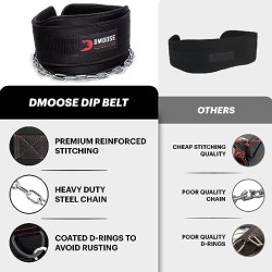 DMoose Dipping Belt with Chain For Pull Ups